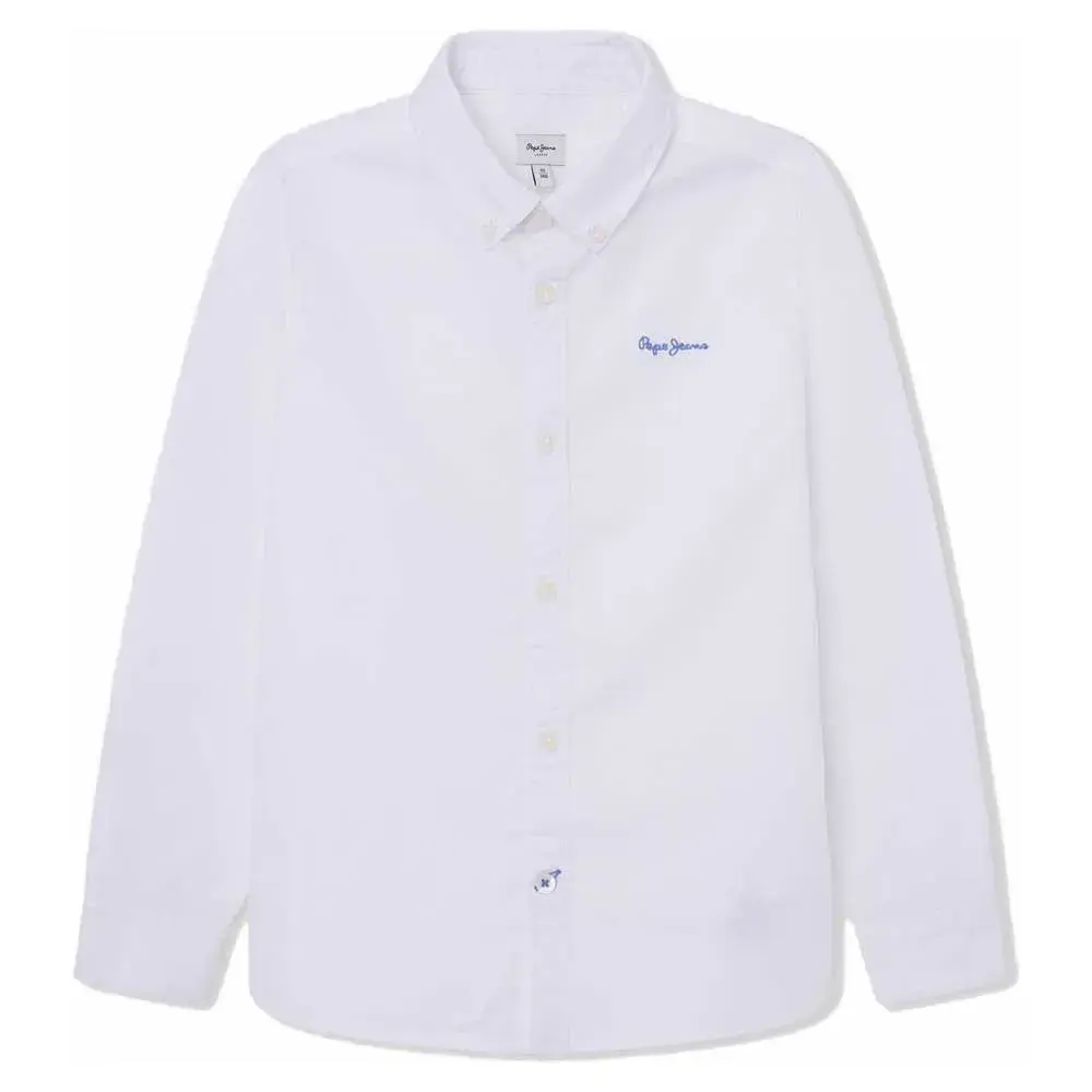 

Рубашка с длинным рукавом Pepe Jeans Nace, белый