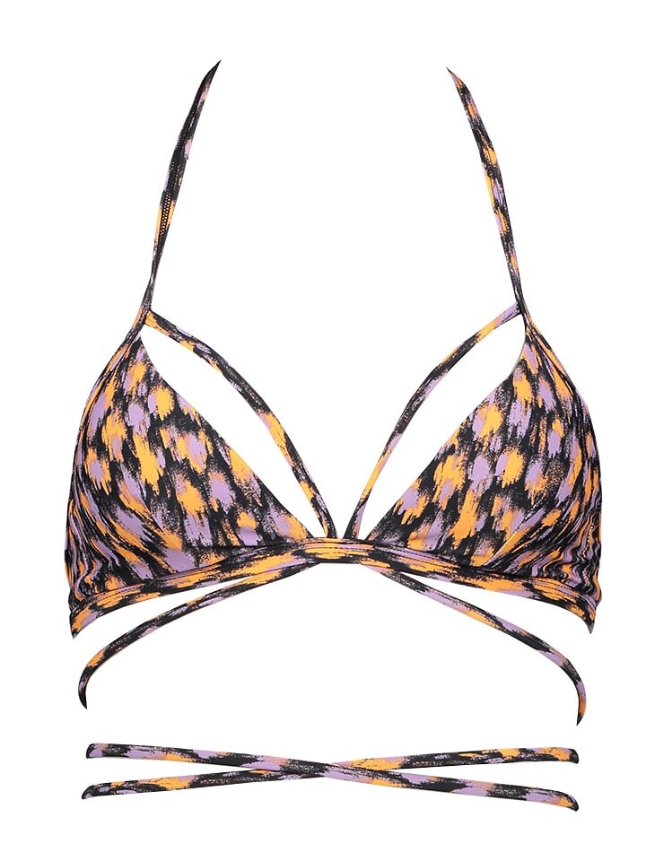 

Верх бикини LASCANA, цвет schwarz/orange/lila