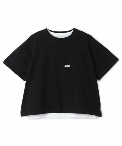 Высококачественная хлопковая майка с рукавом 5/8 GLAZOS, Black