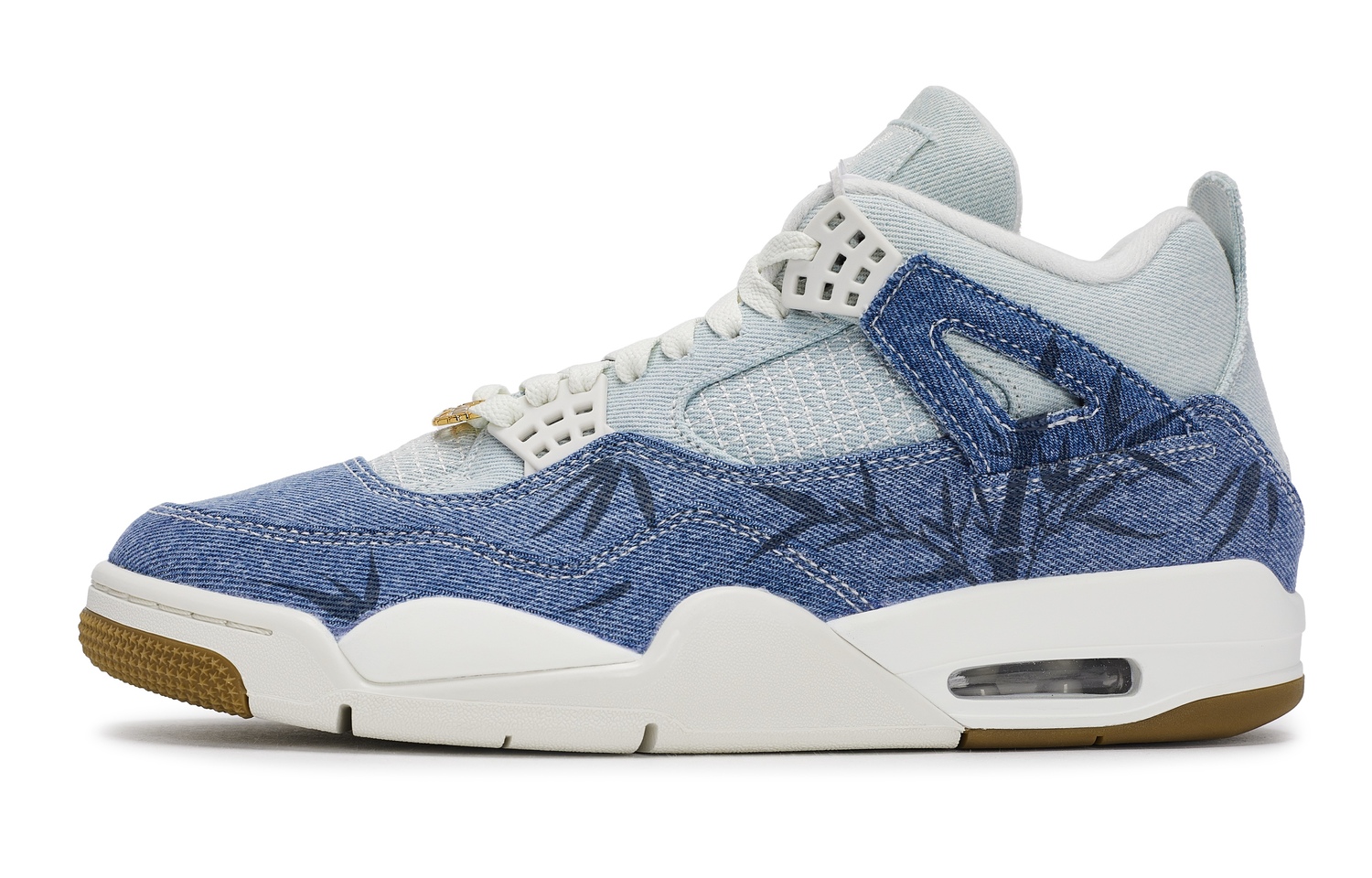 

Air 4 811, крашеные бамбуковые леса, мид-топ винтажные баскетбольные кроссовки unisex Jordan, белый/синий