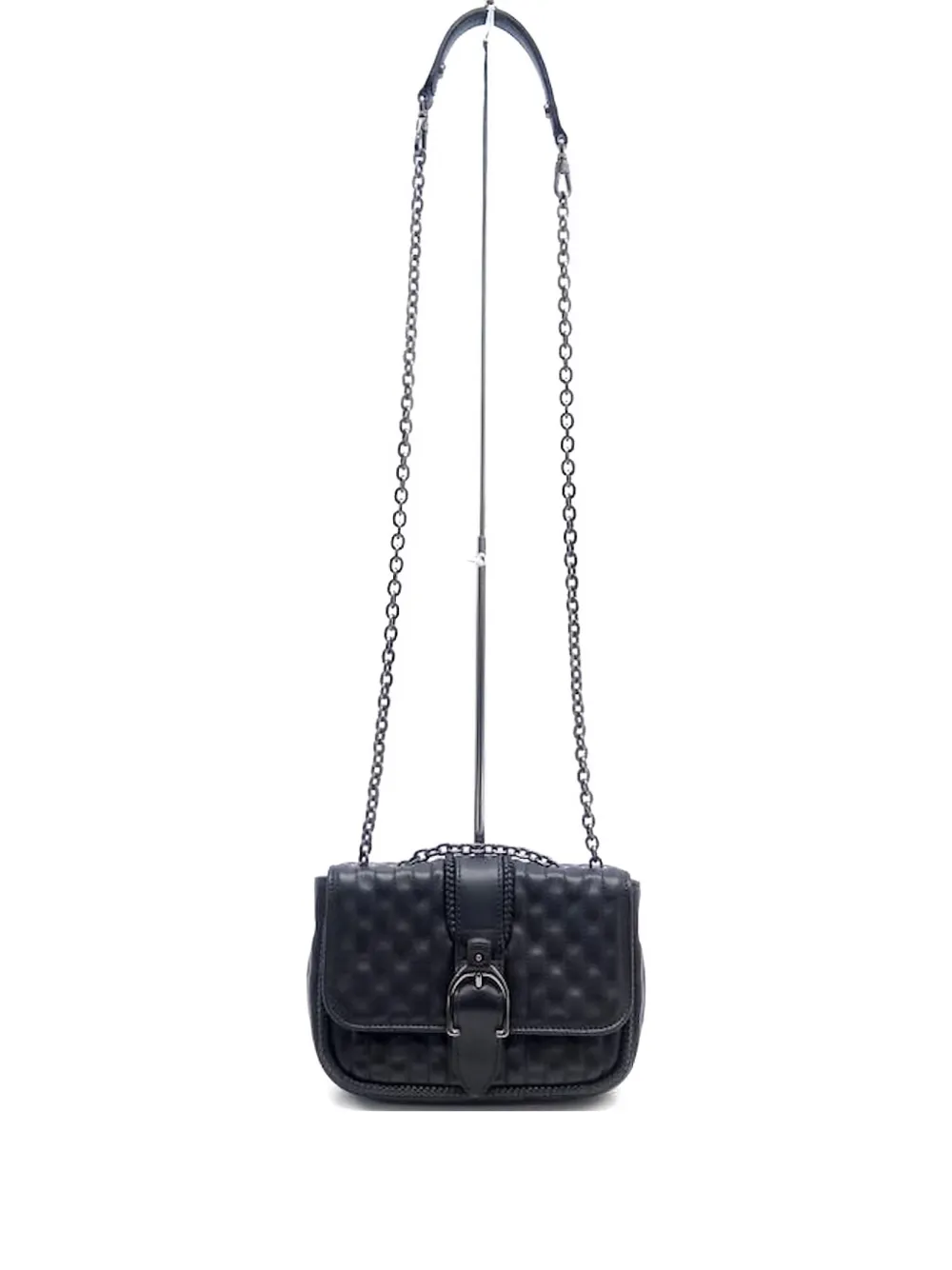 

Стеганая кросс-боди сумка на цепочке Longchamp, черный