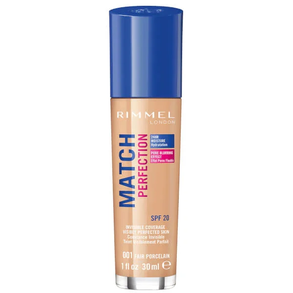 

Тональный крем match perfection Rimmel, 30 мл., цвет fair porcelain