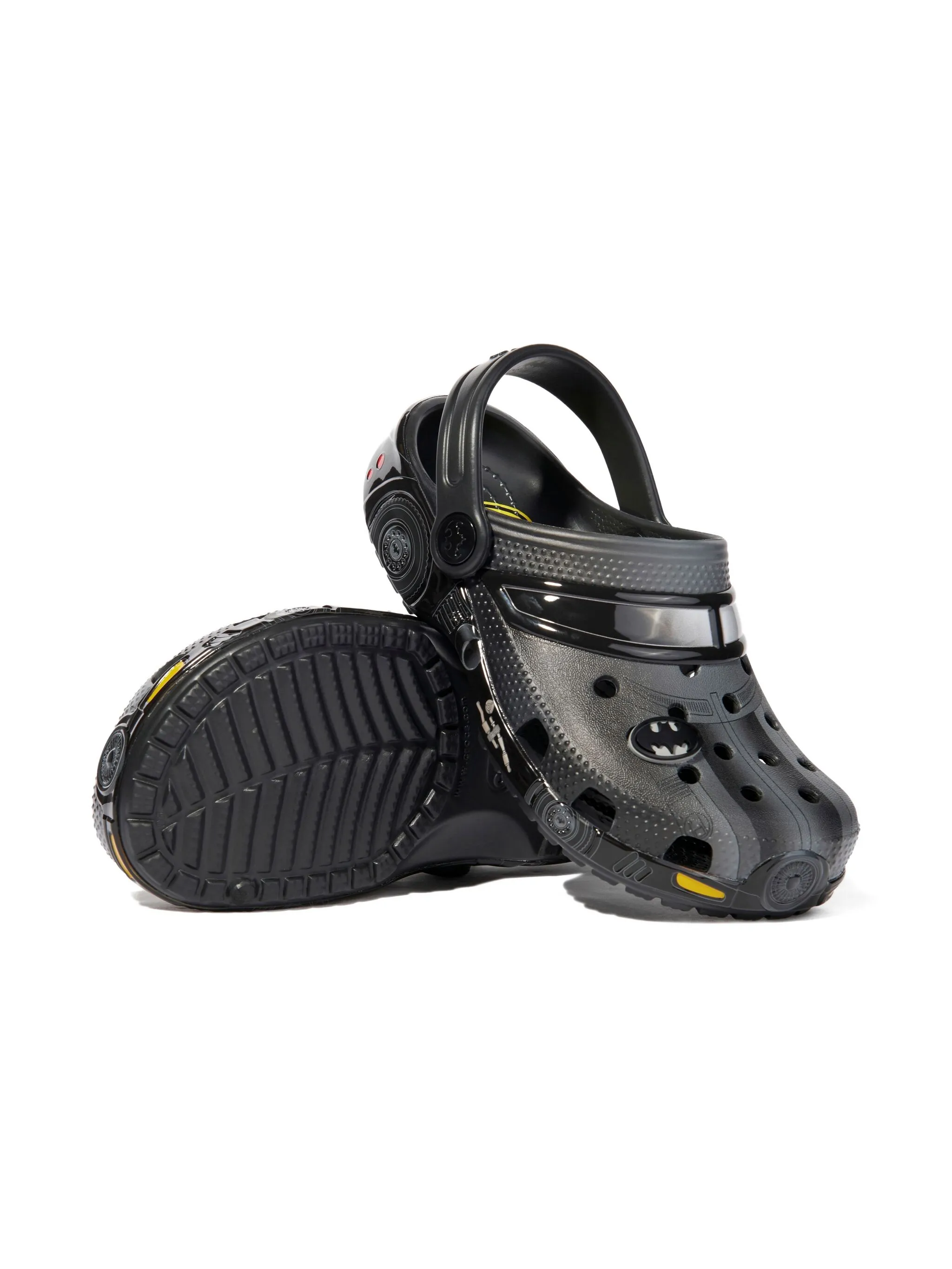 Клоги Batman из коллаборации с DC Crocs Kids, черный — фото 4