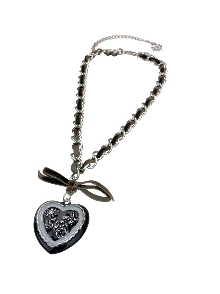 

Allgäu Rebell Колье "Рози" в стиле Октоберфест, коричневого цвета