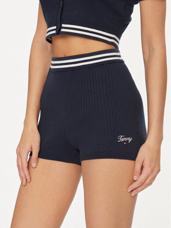 

Тканевые шорты узкого кроя Tommy Jeans, синий