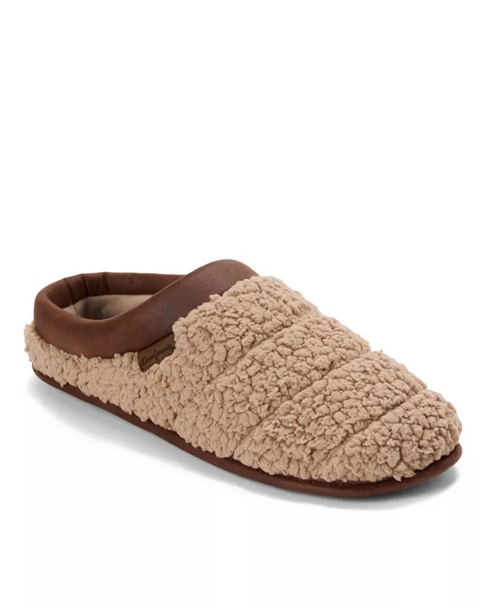 

Мужские домашние тапочки Asher Marled Knit Clog Dearfoams, загар/бежевый