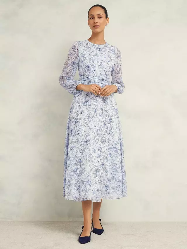 

Платье Hobbs Petite Mariette, цвет blue/multi