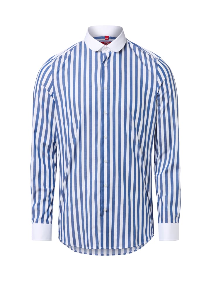 

Темно-синяя белая рубашка Finshley & Harding London