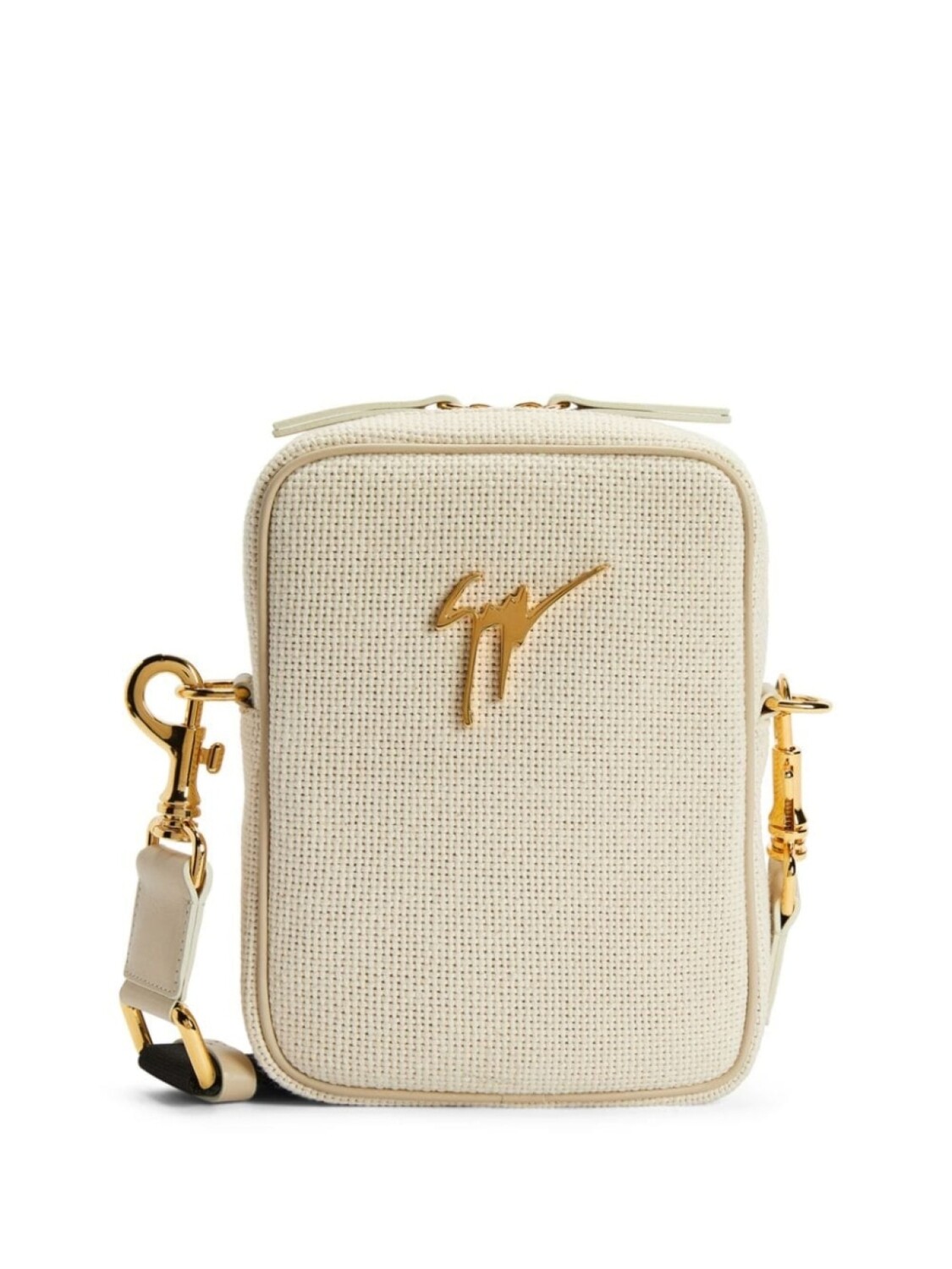 

Giuseppe Zanotti Thoby logo-plaque shoulder bag, нейтральный цвет