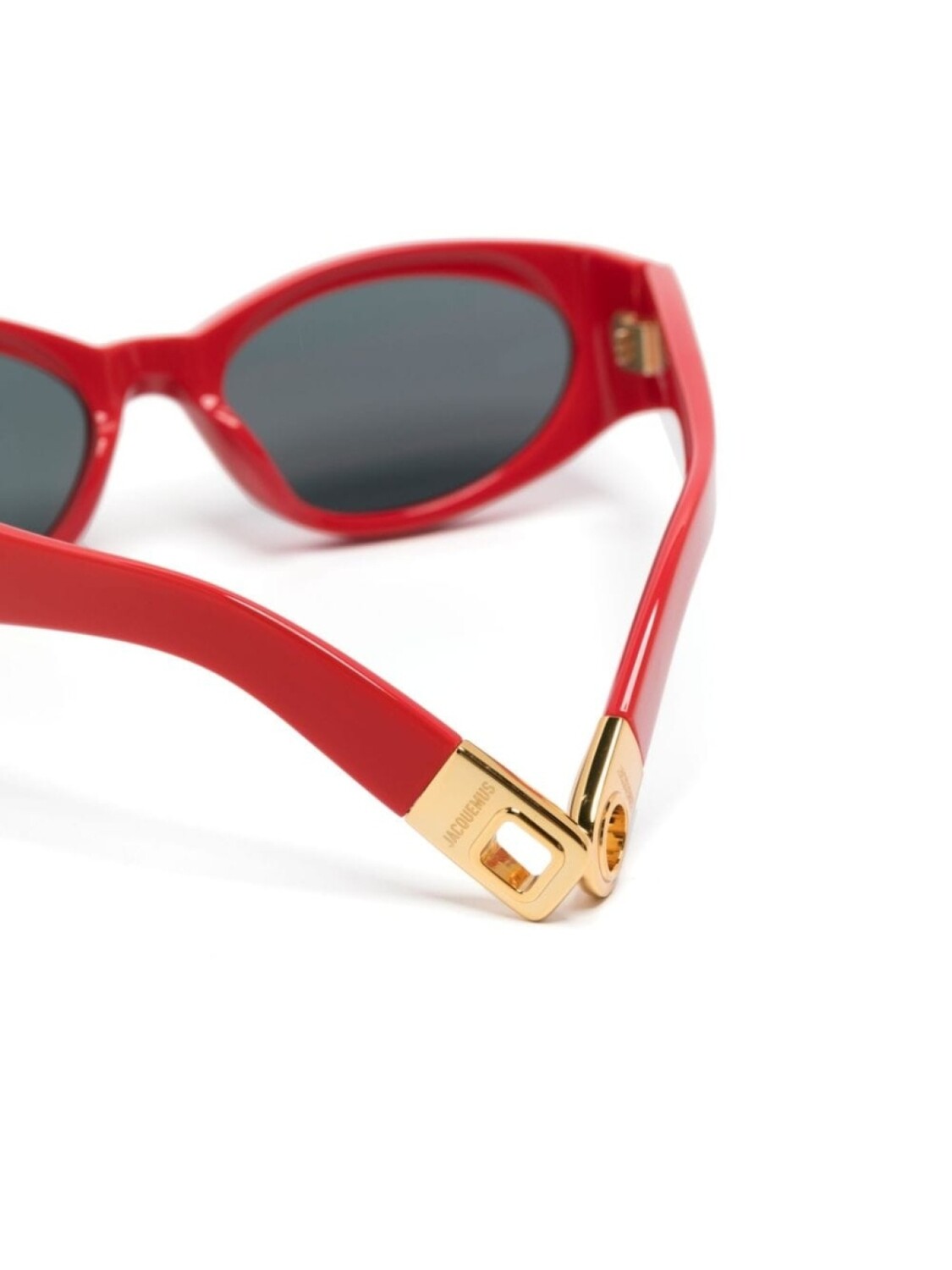 Jacquemus солнцезащитные очки Les Lunettes в овальной оправе, красный — фото 3