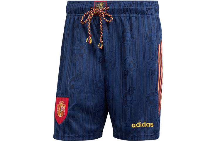 Испания 1996 Домашние шорты Футбольные шорты Мужские Темно-синие Adidas — фото 2