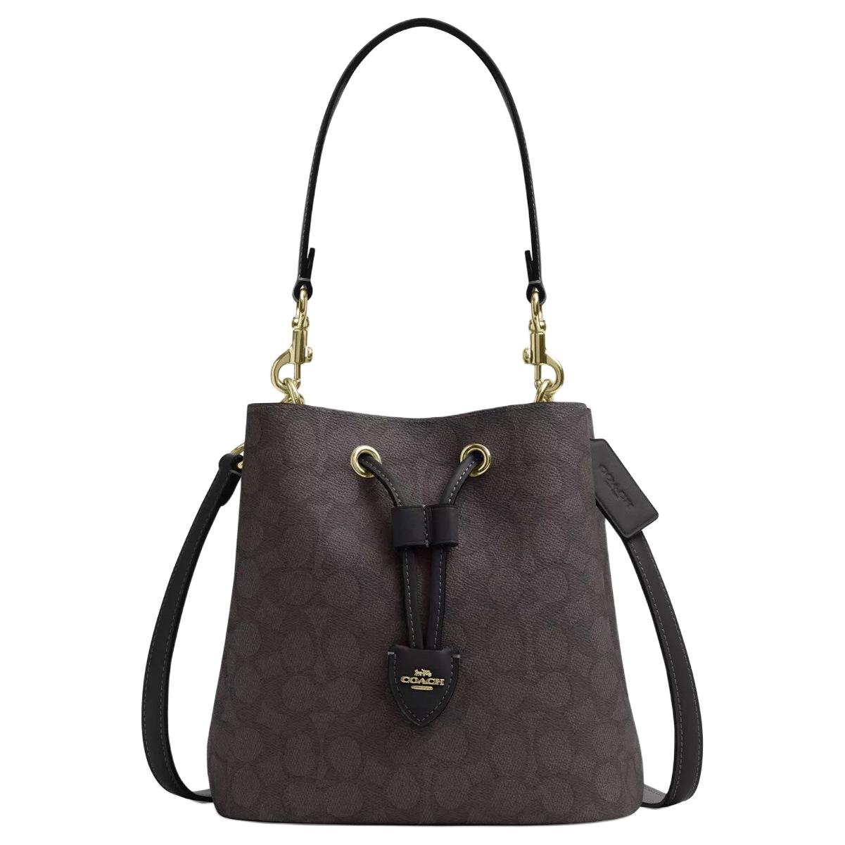 

COACH Роуэн Сумка женская маленькая из искусственной кожи кофе