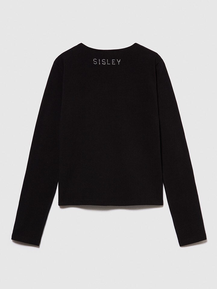

Лонгслив Sisley Longsleeve, черный
