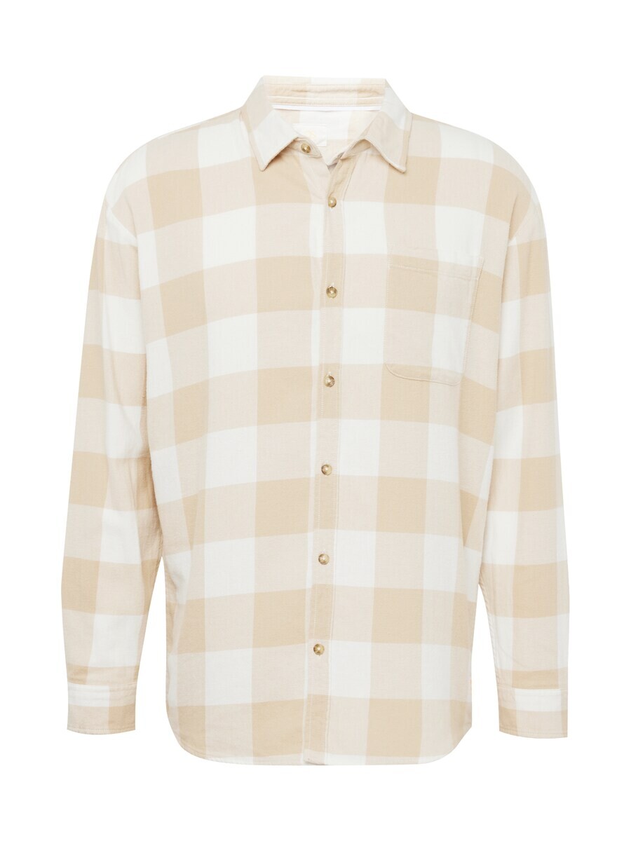 

Клетчатая рубашка QS Comfort fit Button Up Shirt, светло-коричневый
