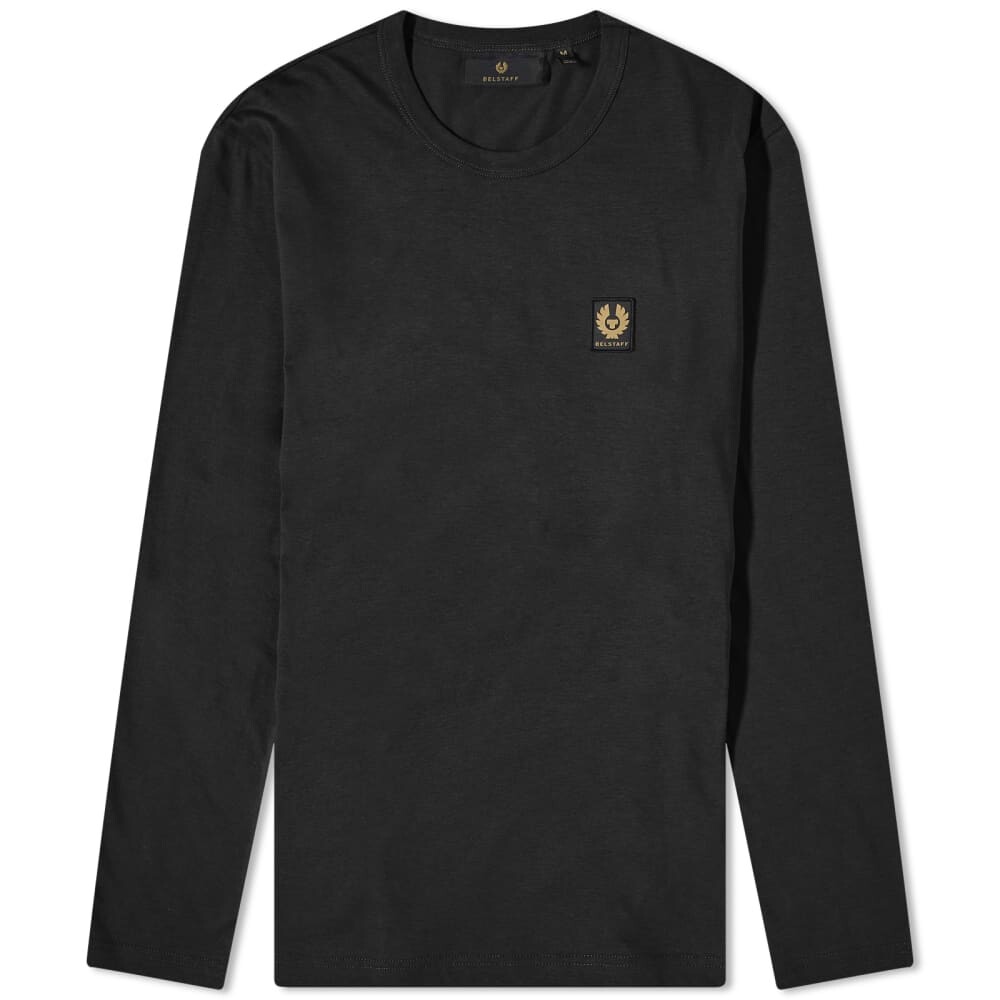 

Футболка Belstaff с длинными рукавами и нашивкой-логотипом, черный