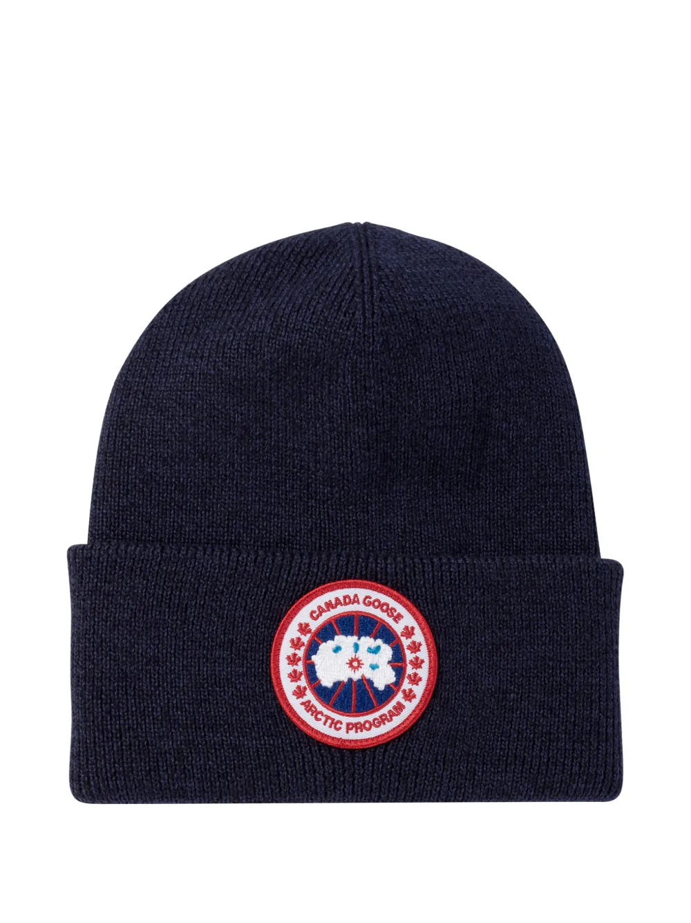 

Шерстяная шапка с нашивкой-логотипом Canada Goose, синий