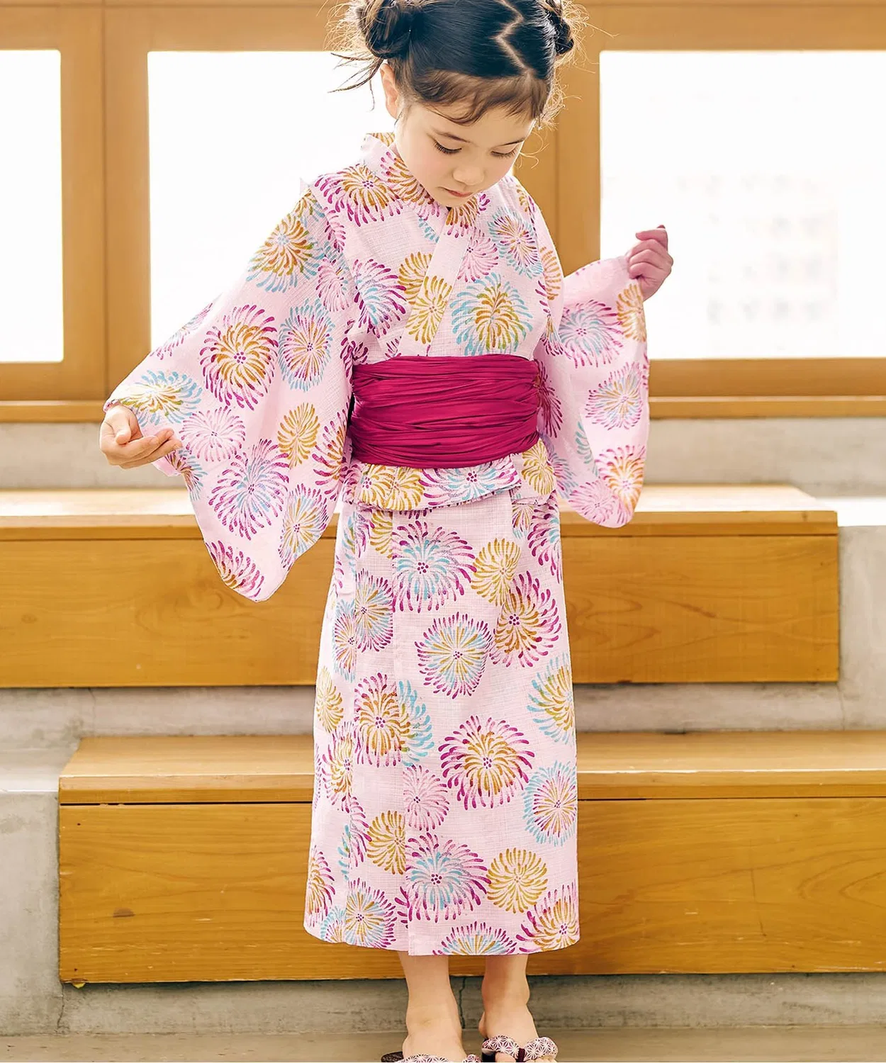 Детский раздельный комплект-трансформер yukata Apres Les Cours, розовый