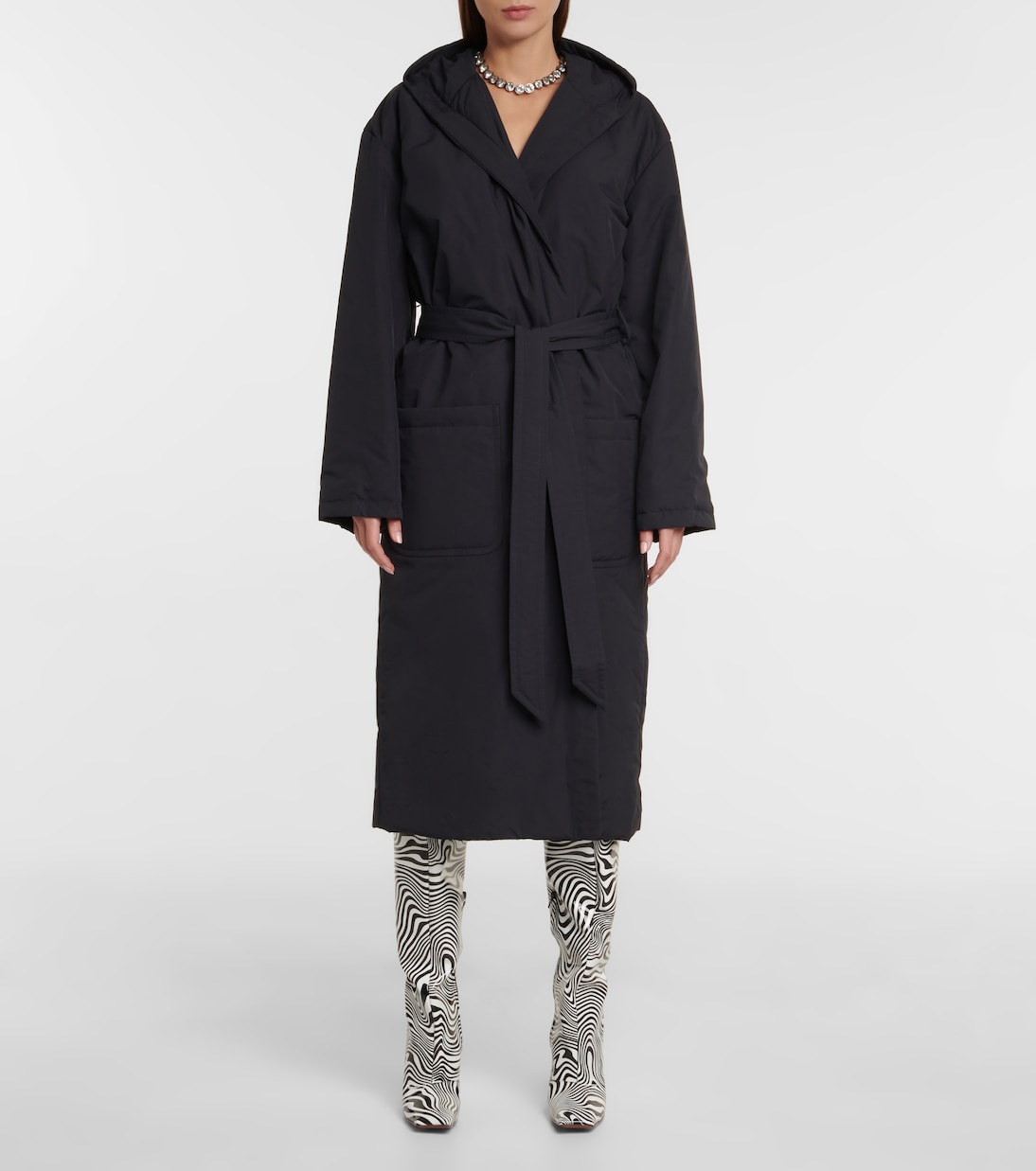 Сапоги выше колена с принтом зебры Vetements, Zebra Print — фото 2