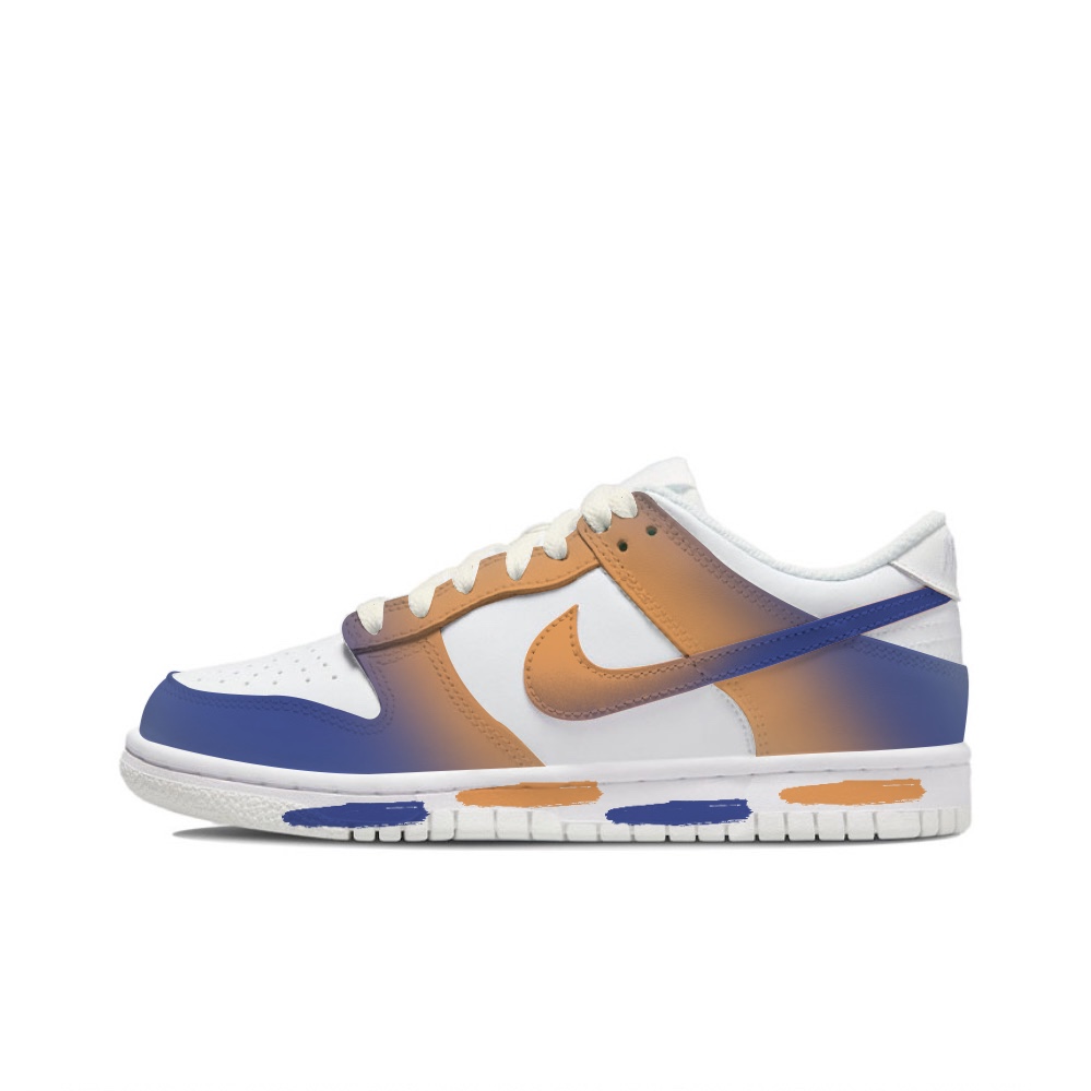 

Кроссовки Nike Dunk Skateboarding Shoes Women's Low-top Orange/blue, голубой, Синий, Кроссовки Nike Dunk Skateboarding Shoes Women's Low-top Orange/blue, голубой