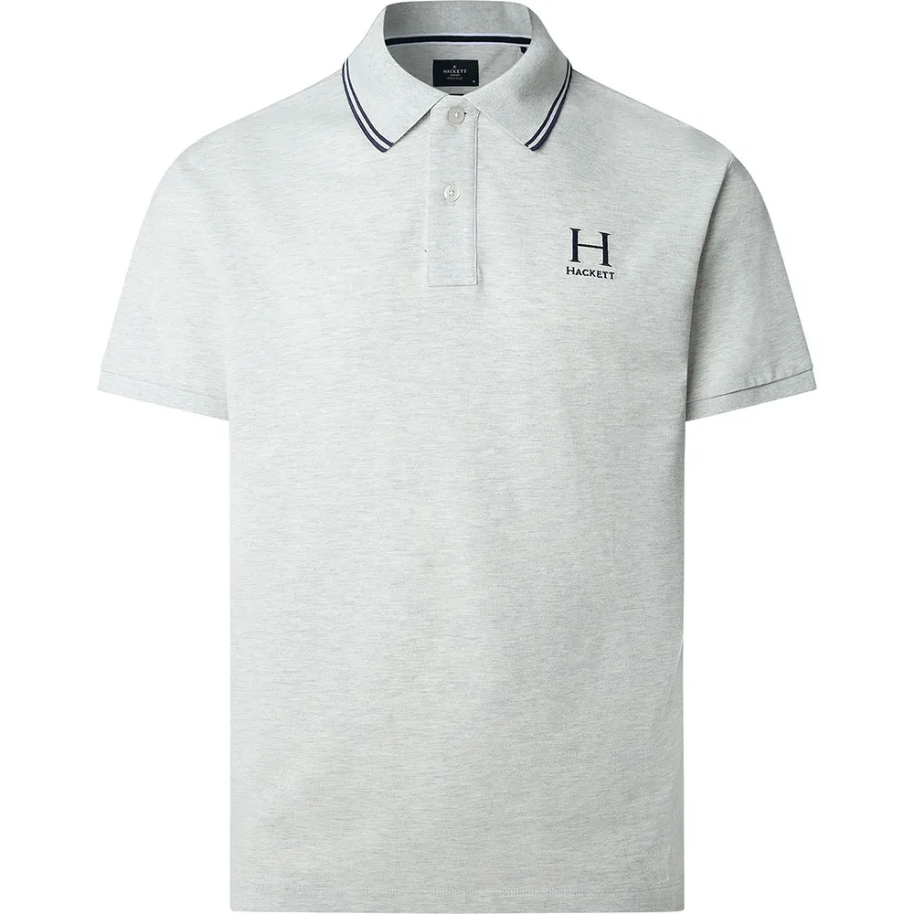 

Поло с коротким рукавом Hackett Heritage, серый