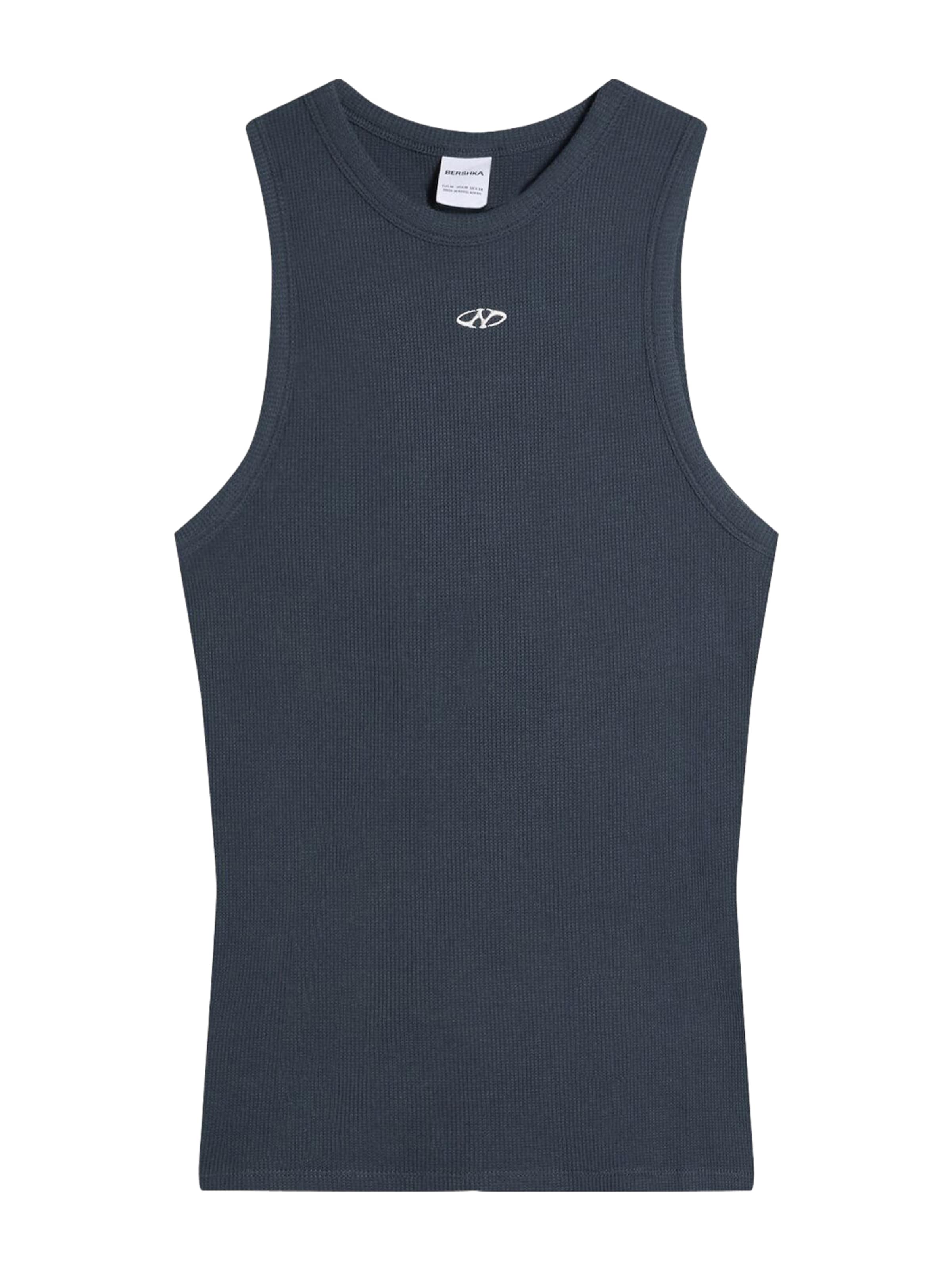 

Bershka Рубашка в синем цвете