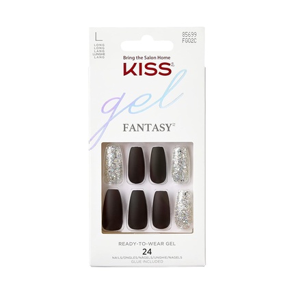 

Gel Fantasy Collection Черный/Блеск Длинная Длина, Kiss