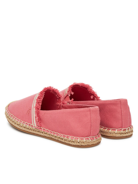 Эспадрильи Fringe Canvas Closed Espadrille FW0FW08881 Tommy Hilfiger, розовый — фото 3
