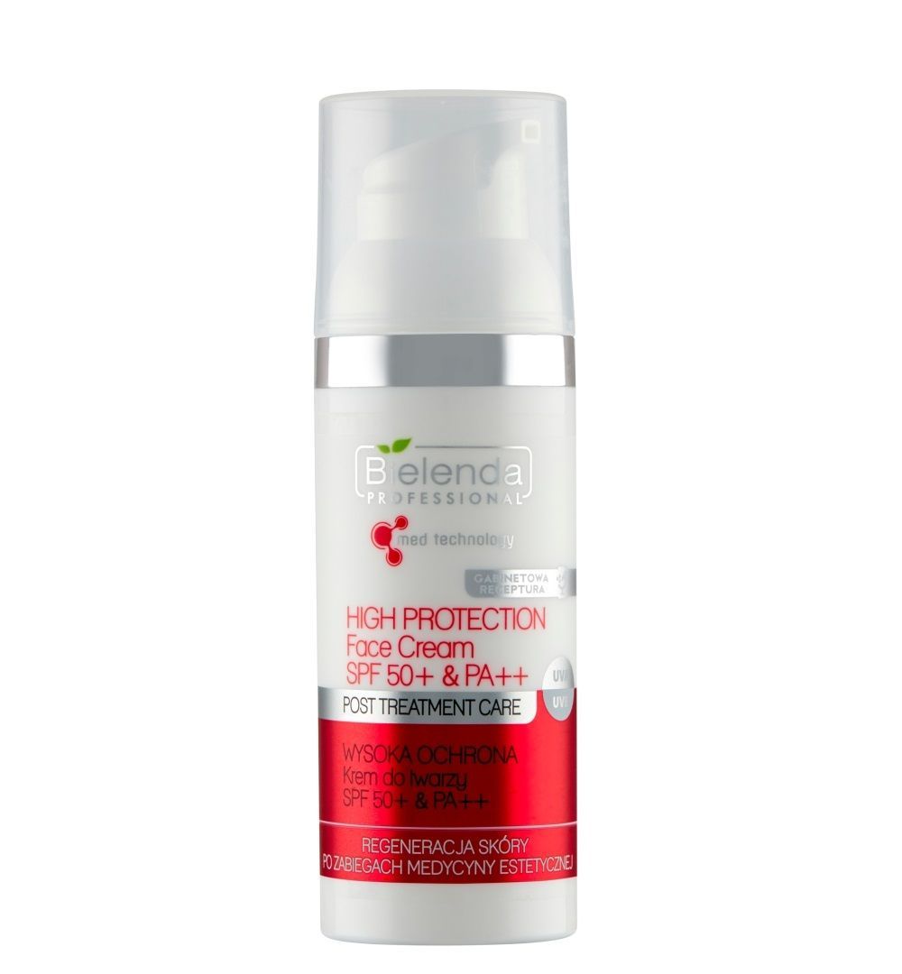 

Крем для лица Bielenda Professional Post Treatment Care SPF50+ PA++, 50 мл