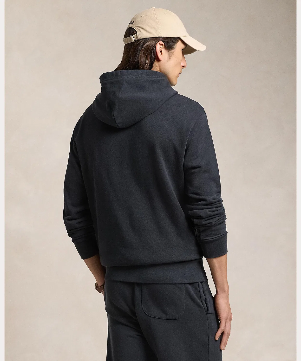 Худи на молнии Ralph Lauren из махровой ткани, чёрный — фото 4