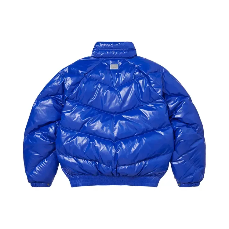 Легкая пуховая куртка Supreme x Schott Glossy 'Royal', синий — фото 2