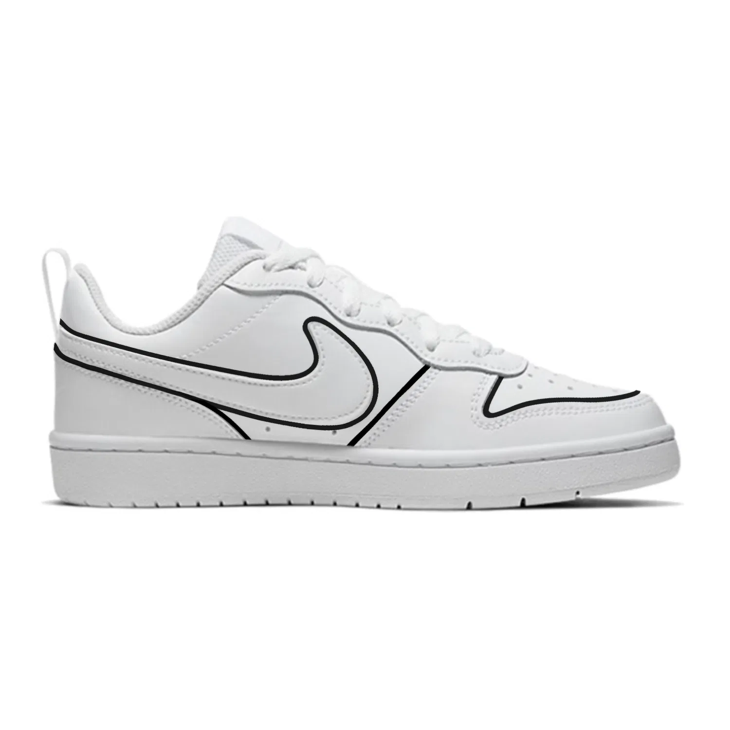 Кроссовки детские для скейтбординга Nike Court Borough White — фото 3