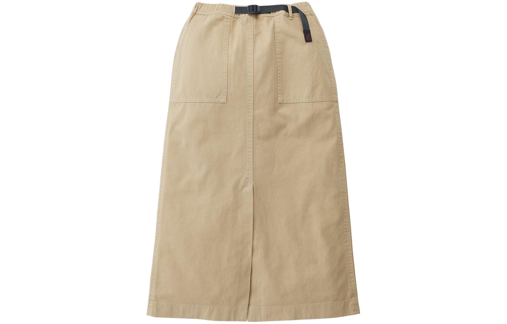 

Женская повседневная длинная юбка SS24 Gramicci, хаки