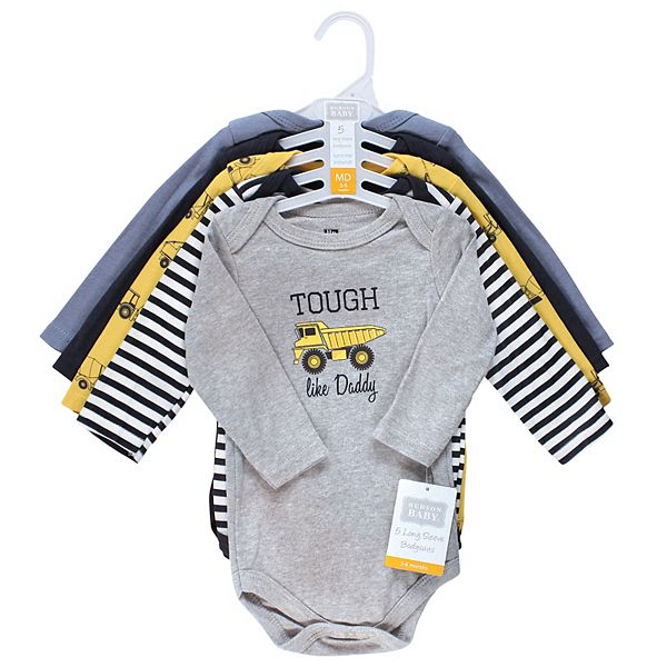 Боди с длинным рукавом для мальчика, cotton, construction Hudson Baby — фото 2