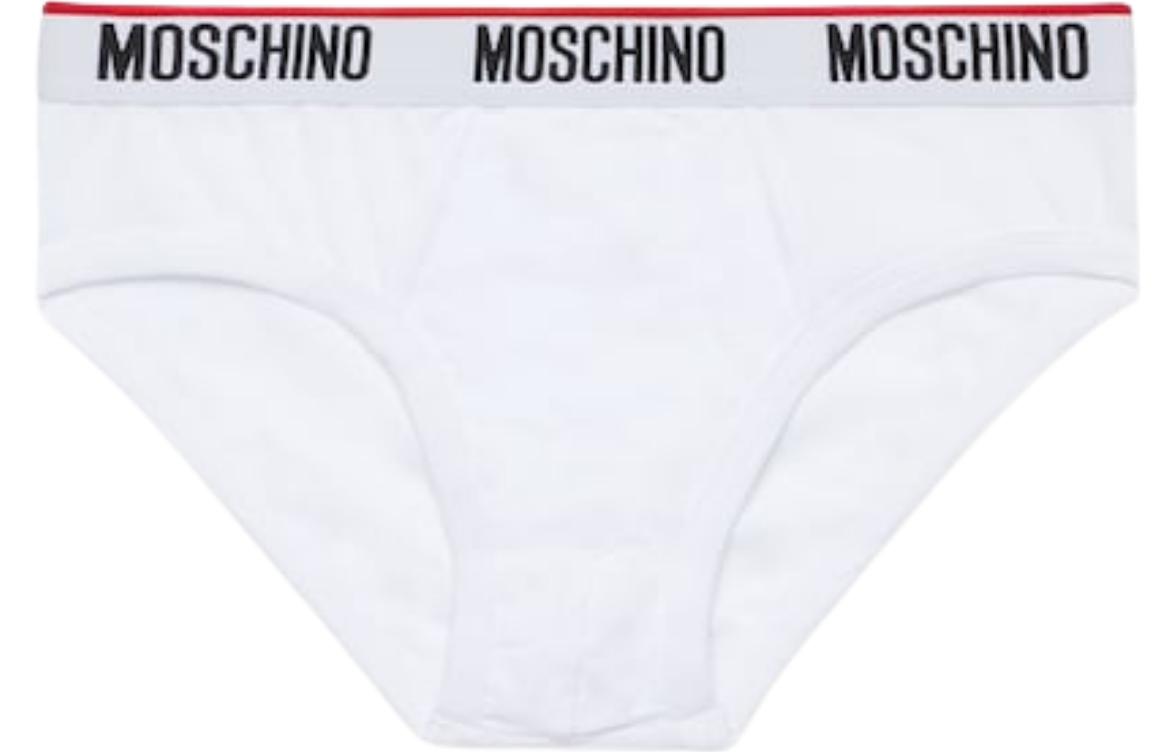 

Боксеры с логотипом на поясе MOSCHINO, 2 шт (Белый)