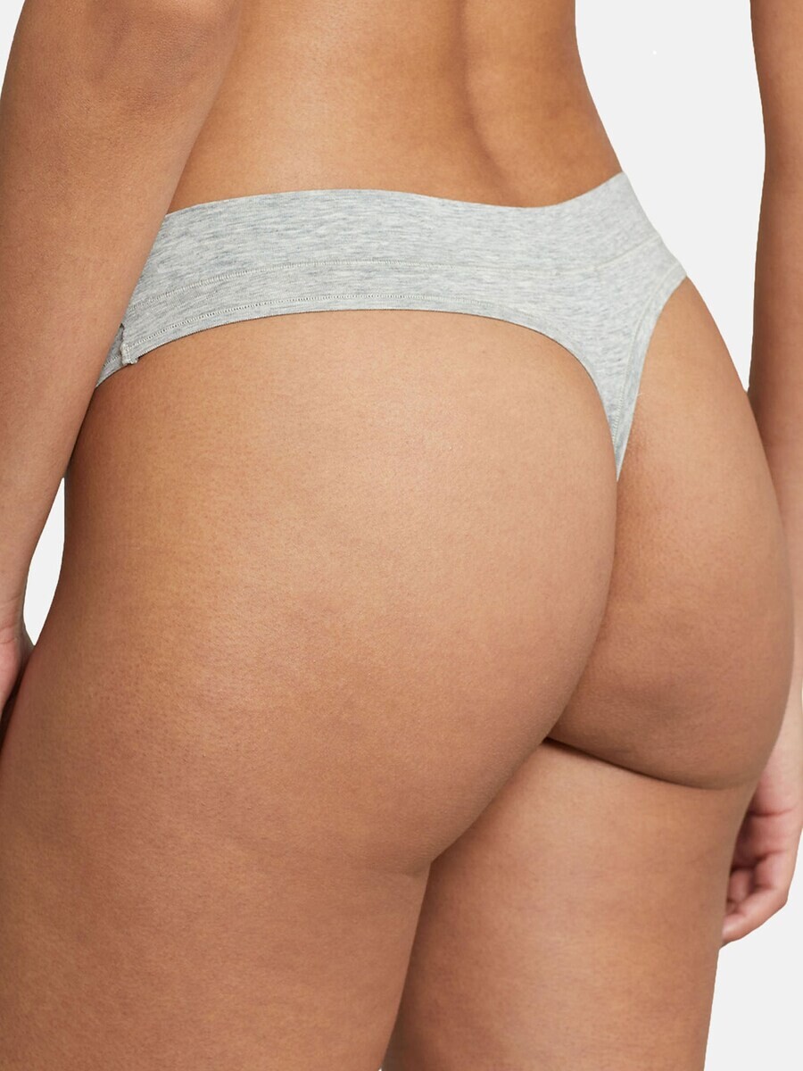 Стринги Polo Ralph Lauren Thong Club Cotton, светло-серый — фото 4