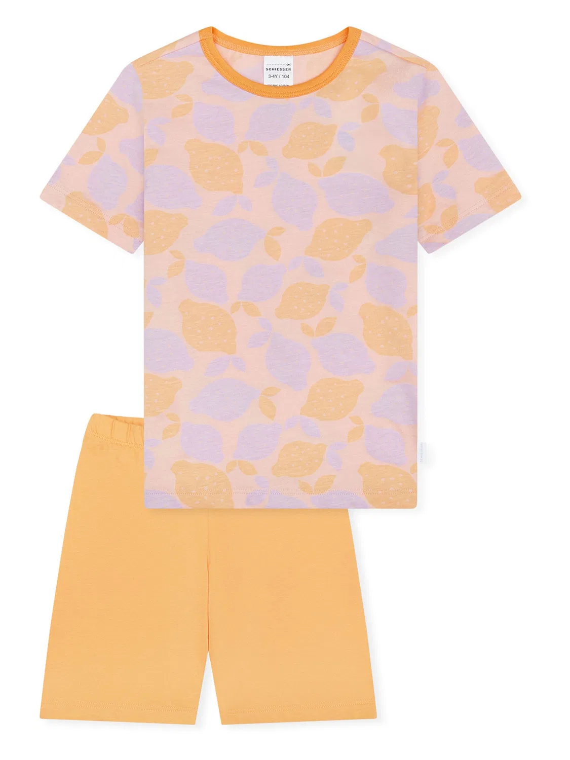 Пижама, детская ночная одежда. Schiesser, Orange/Peach