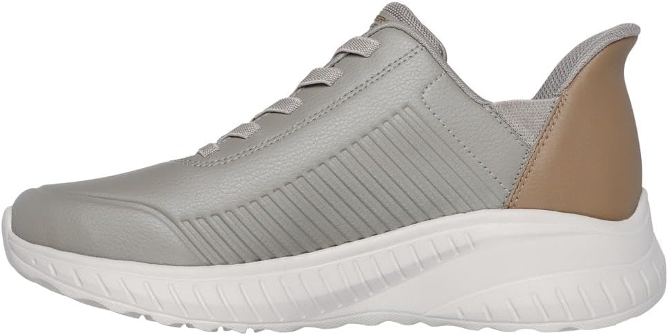 Мужские кроссовки Skechers Squad Chaos - слайпоны на резинке, Taupe — фото 4