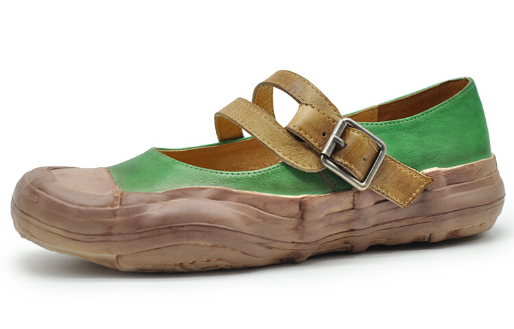 Туфли женские повседневные Women's Casual Shoes Women's Low-Top Green Artmu — фото 2