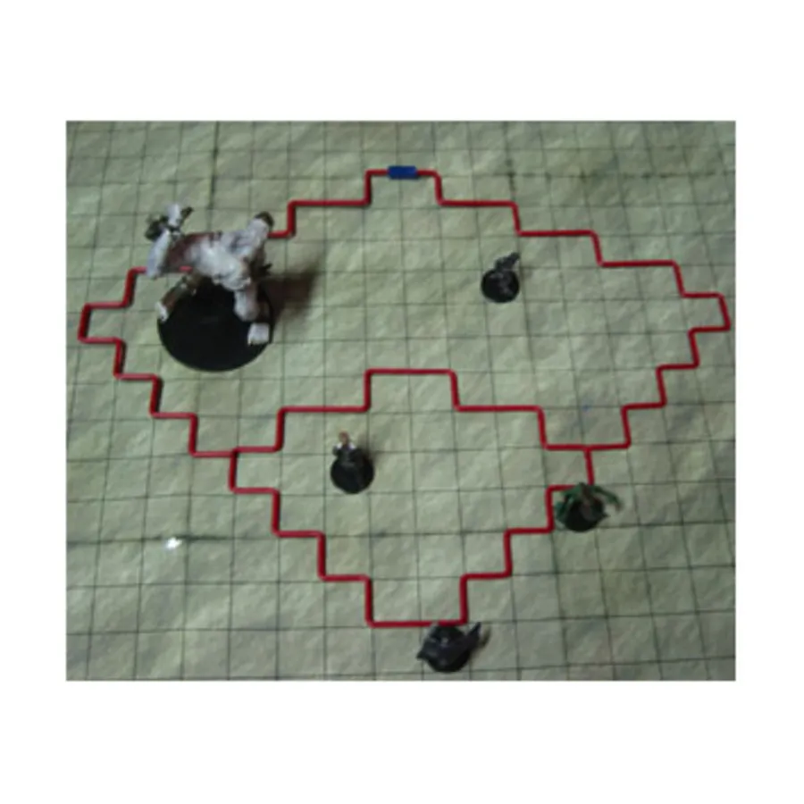 

Прямой конус — конус 30 футов с расширенной зоной действия 60 футов (синий), Gaming Aids (Steel Sqwire)