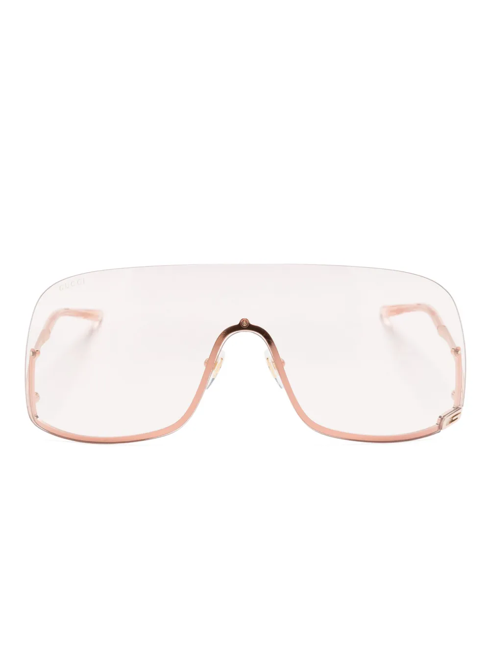 

Солнцезащитные очки в массивной оправе Gucci Eyewear, золотой