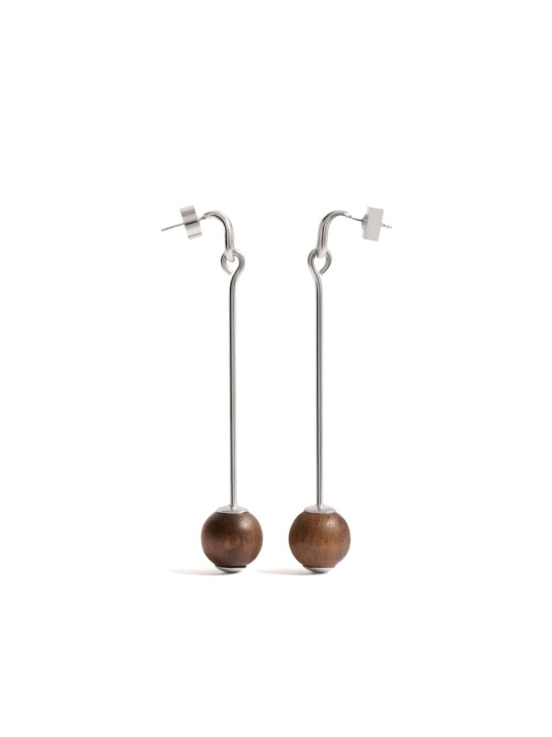

Серьги Les boucles Nodo Jacquemus, серебряный