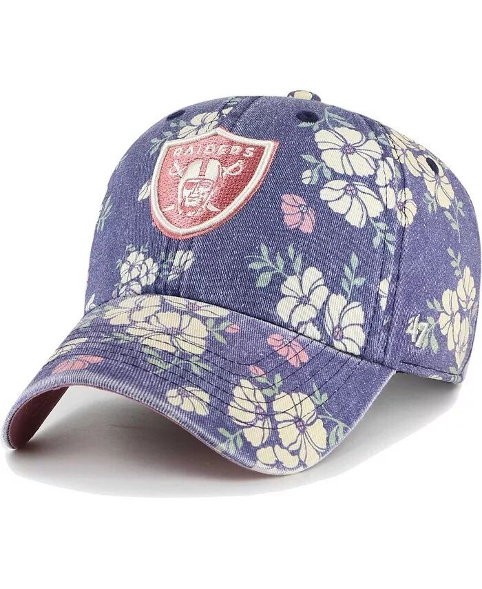 

Женская темно-синяя регулируемая шляпа Las Vegas Raiders Primrose Clean Up '47 Brand, синий