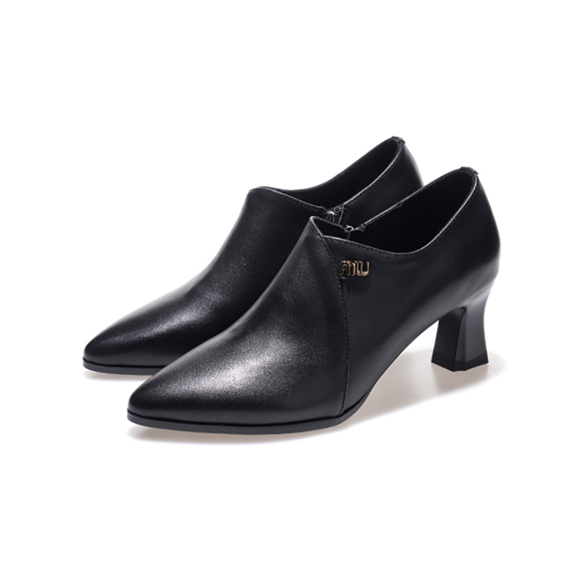Туфли на высоком каблуке 5 см, женские Devanro, Black