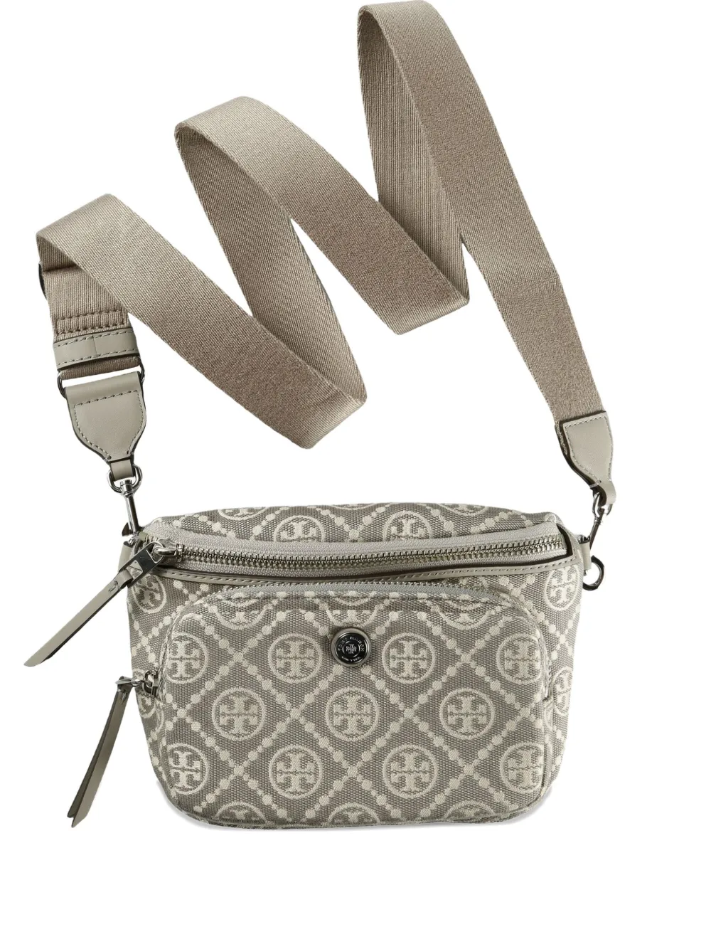 

Поясная сумка с логотипом Tory Burch, серый