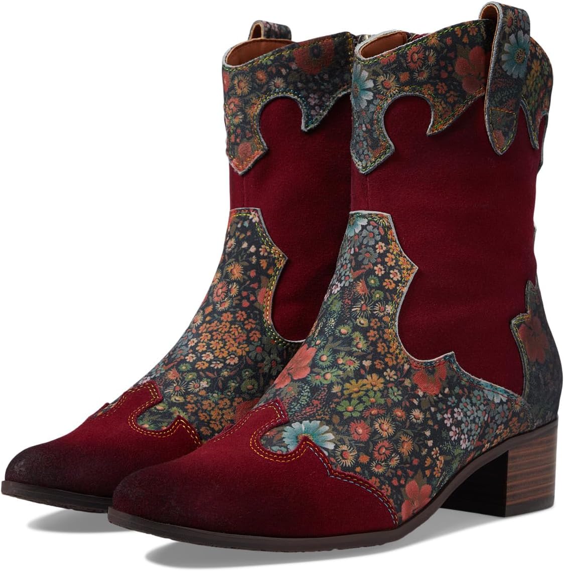 

Ботильоны Lady Luck L'Artiste by Spring Step, цвет Bordeaux Multi Suede