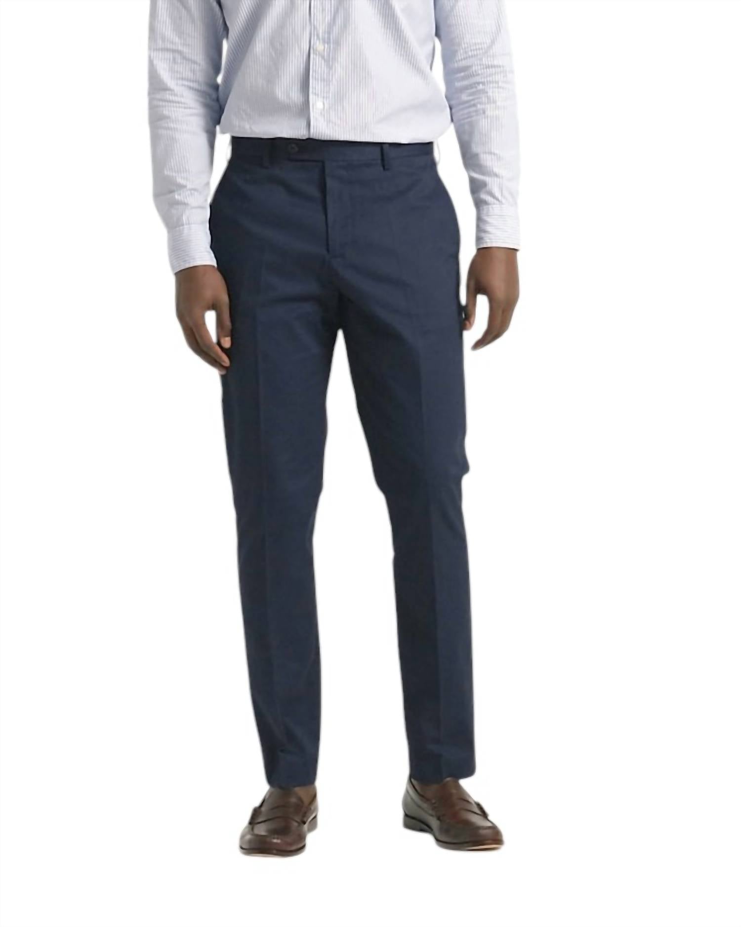 

Мужские брюки Bowery Dress Pant из эластичных чиносов темно-синего цвета J.Crew