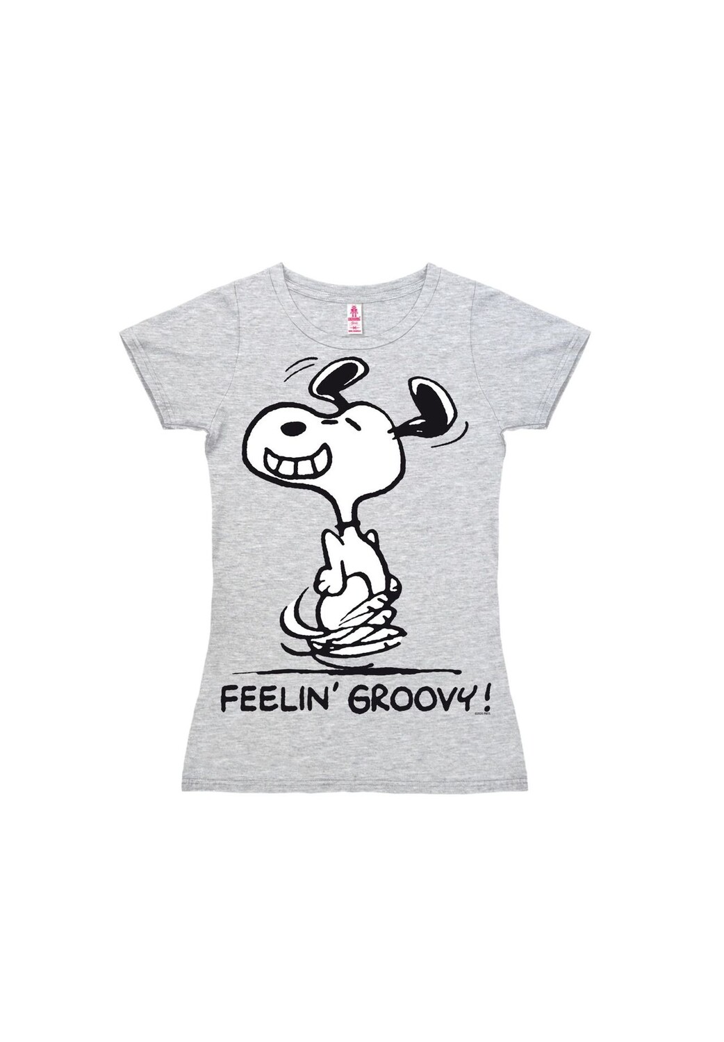 

Новая футболка для девочек Peanuts — Feelin' Groovy LOGOSHIRT, цвет Grey-melange