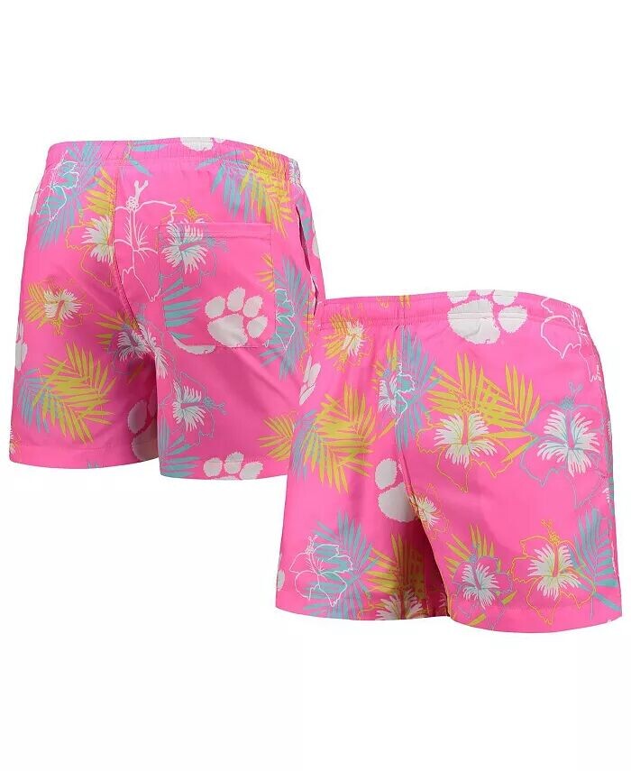 

Мужские розовые плавки Clemson Tigers Neon Floral FOCO
