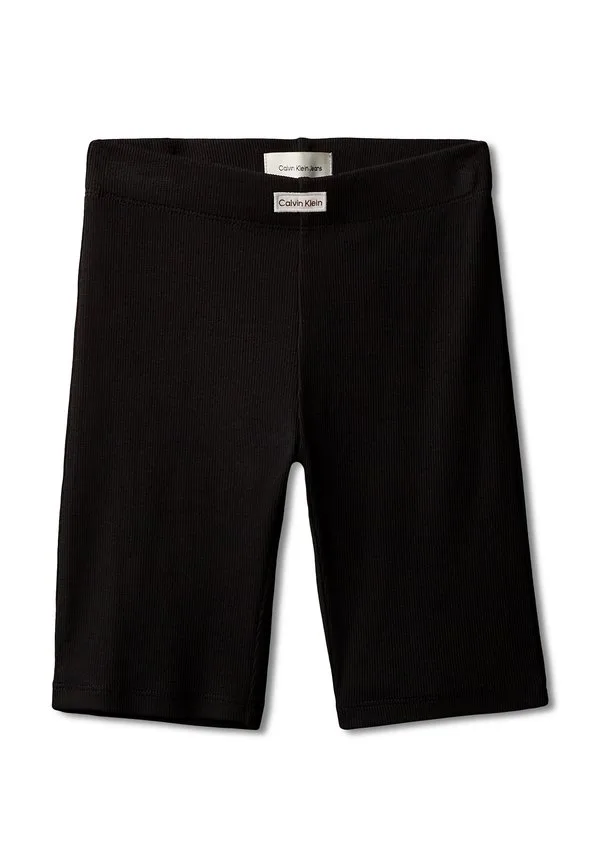 Велосипедные шорты-леггинсы в рубчик Calvin Klein Jeans, Black — фото 4