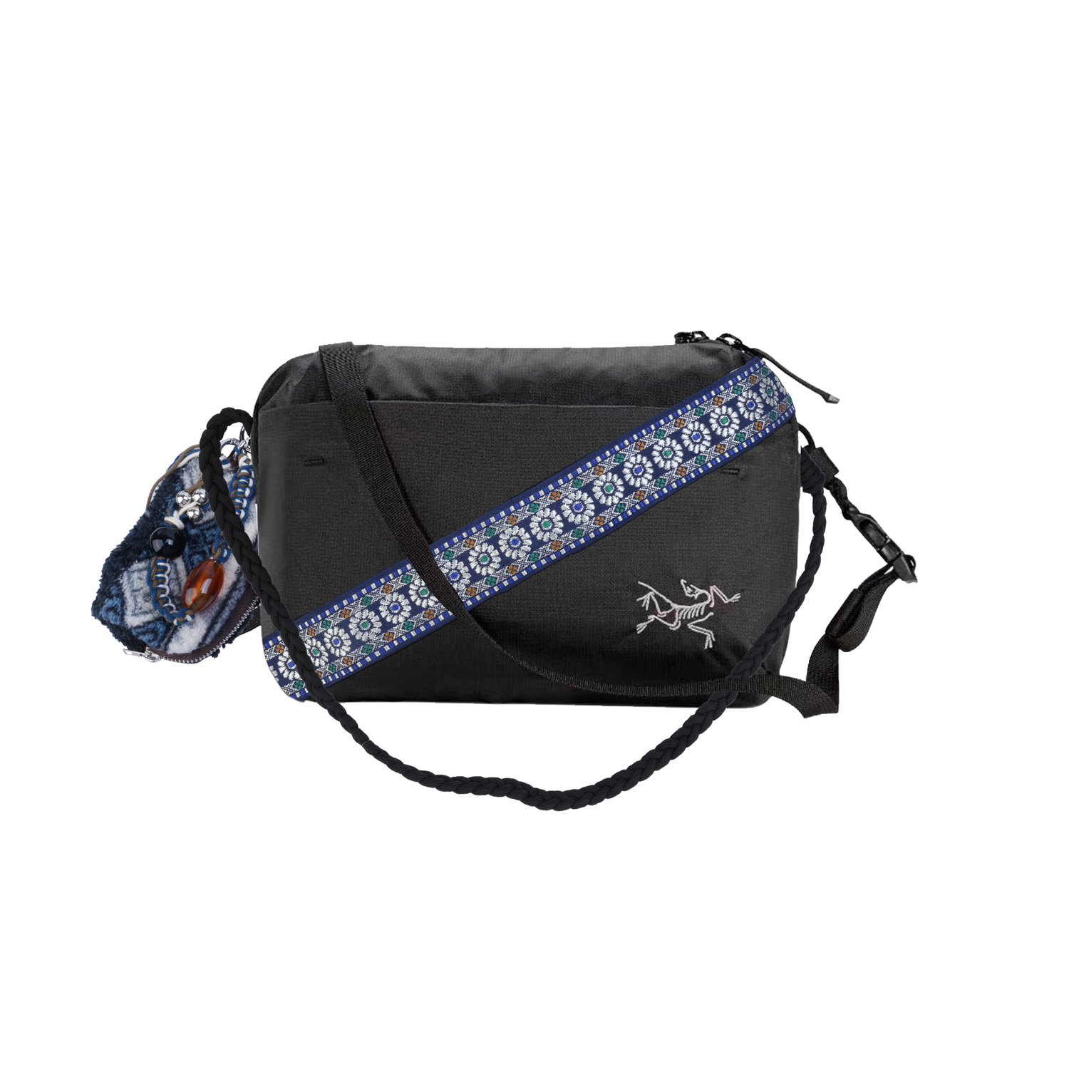 

Arcteryx Нейлоновая поясная сумка унисекс черная, Lost Flame